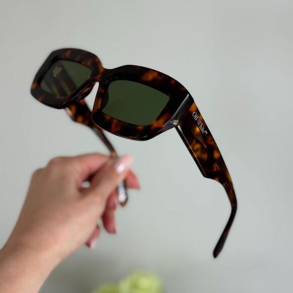 Off-White CHARLOTTE Women Sunglasses Havana Green Rectangle OERI138 CHARLOTTE main image 15